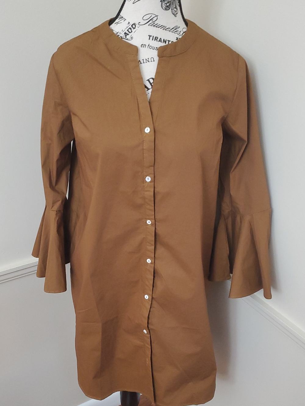 NWT Hayden Bell Sleeve Shift Dress Tan/Light Brown